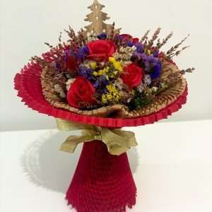 Nº 154 - Bouquet Natalício de Rosas e Flores Mistas